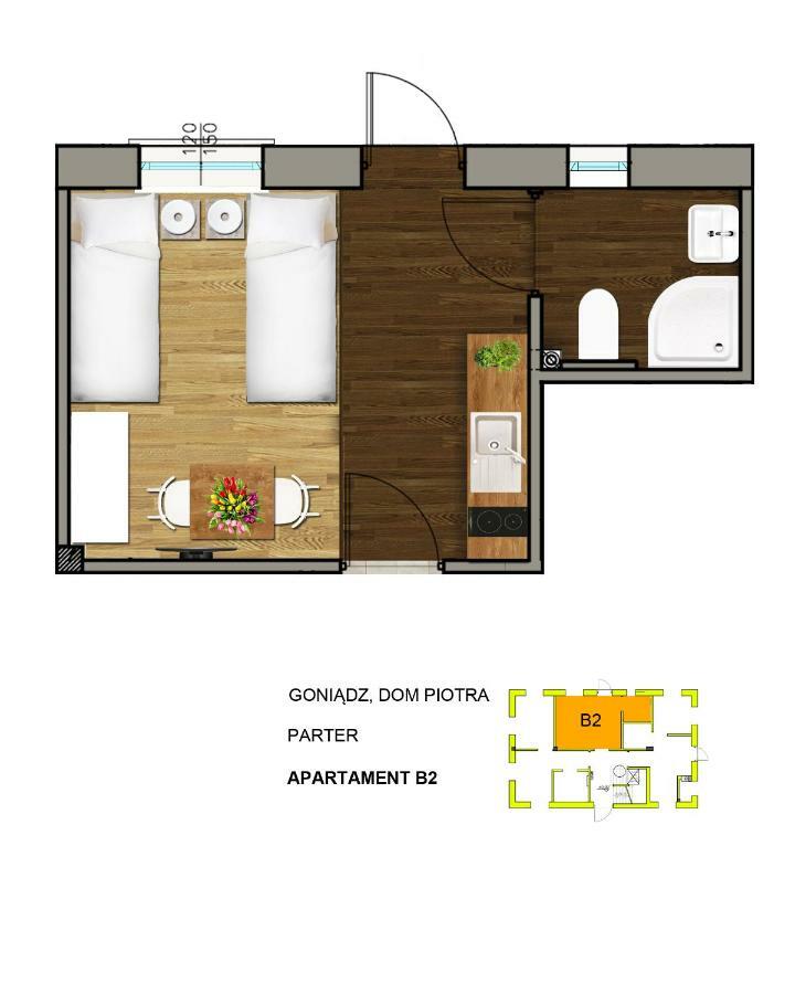 Appartement Dom Piotra à Goniądz Extérieur photo