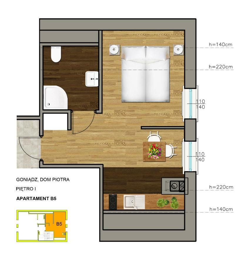Appartement Dom Piotra à Goniądz Extérieur photo
